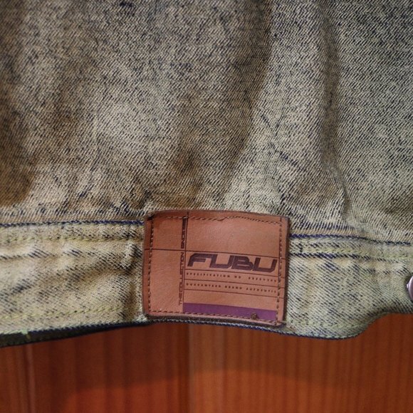 Fubu Vintage Jean Jacket Ombre Streetwear Oversize Baggy Jacket XXXL - Picture 12 of 12